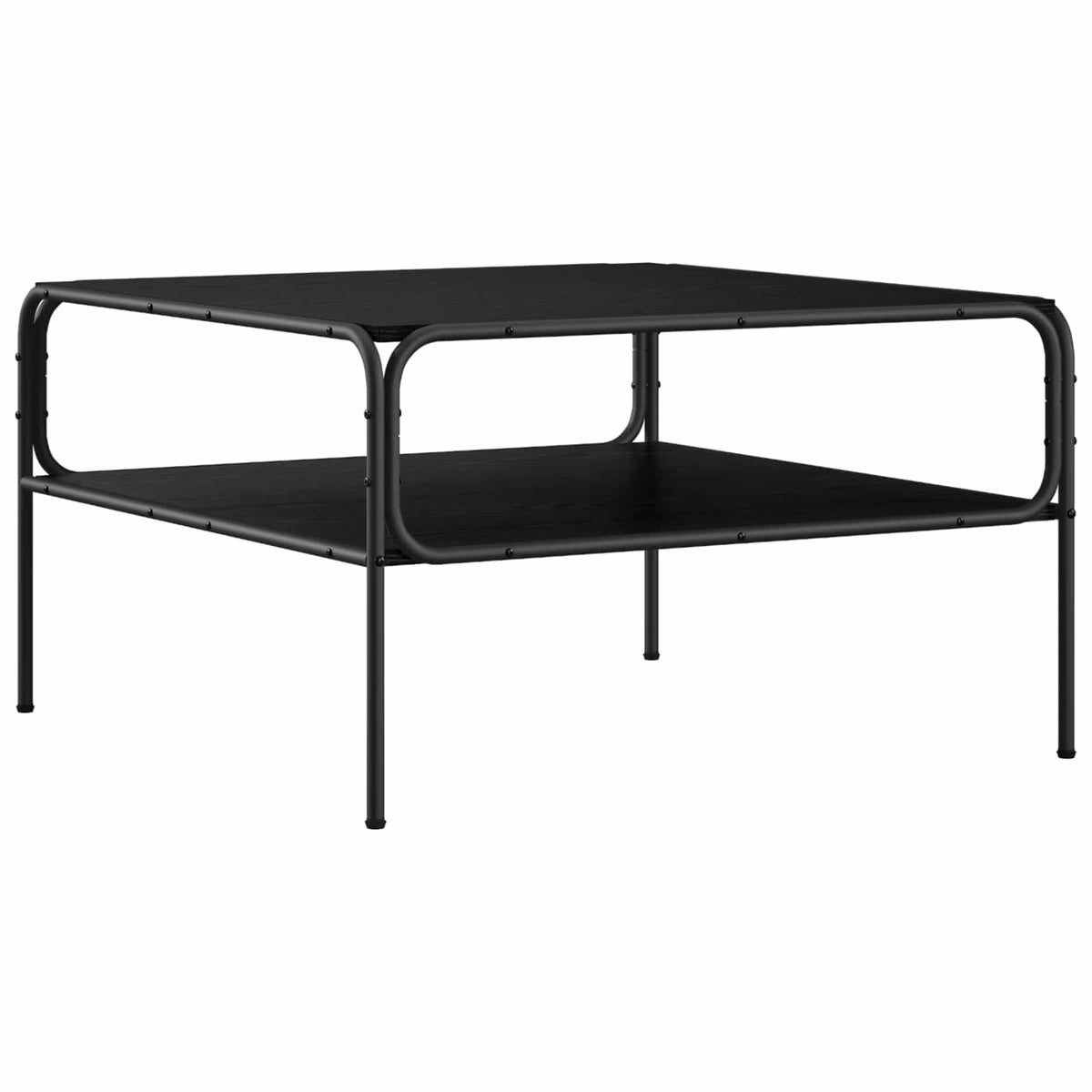 vidaXL Stolik boczny Czarny dąb 100 x 50 x 46 cm Drewno inżynieryjne