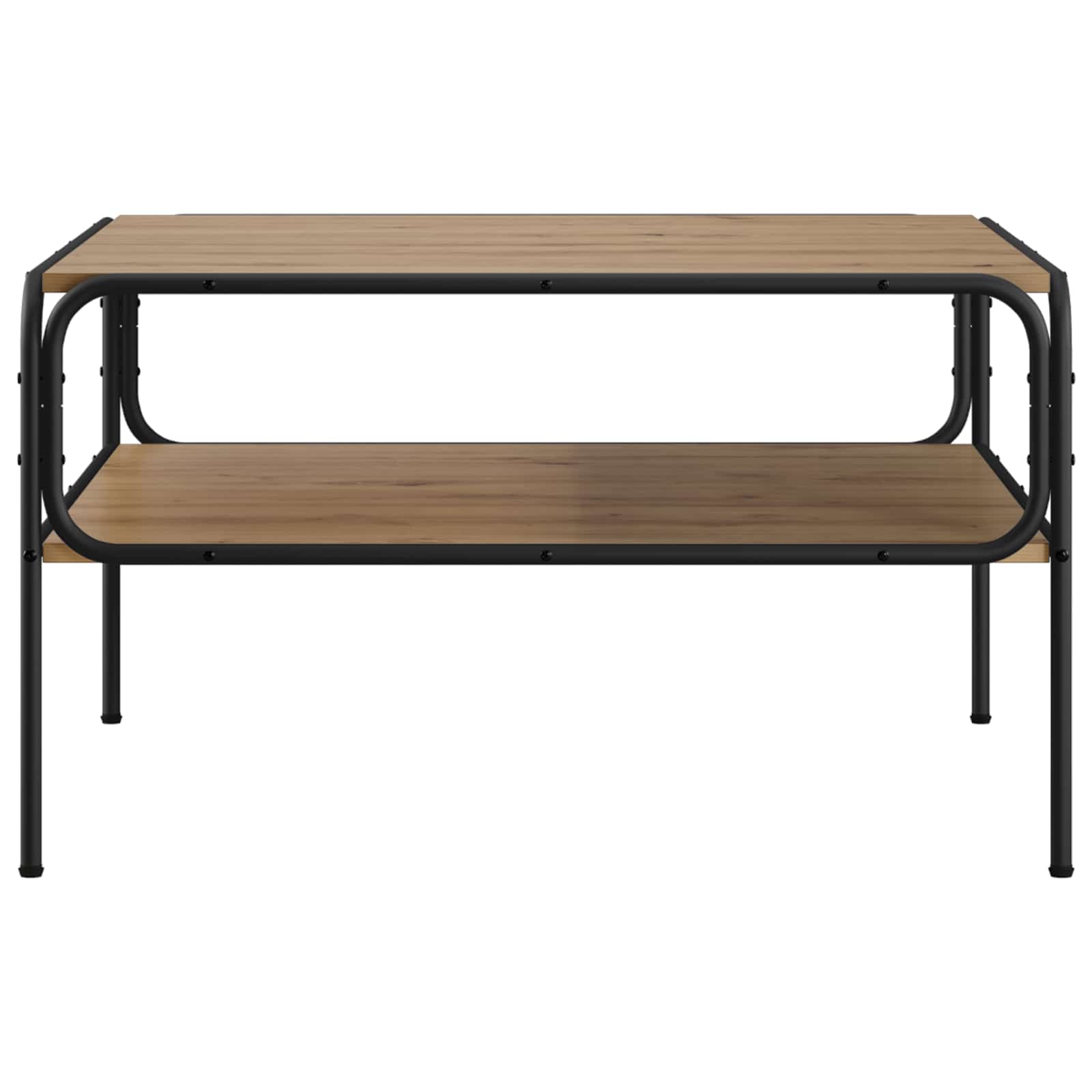vidaXL Stolik boczny Dąb artisan 100 x 50 x 46 cm Drewno inżynieryjne