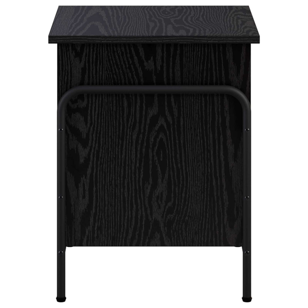 vidaXL Skrzynia do przechowywania Czarny dąb 80 x 40 x 49,5 cm