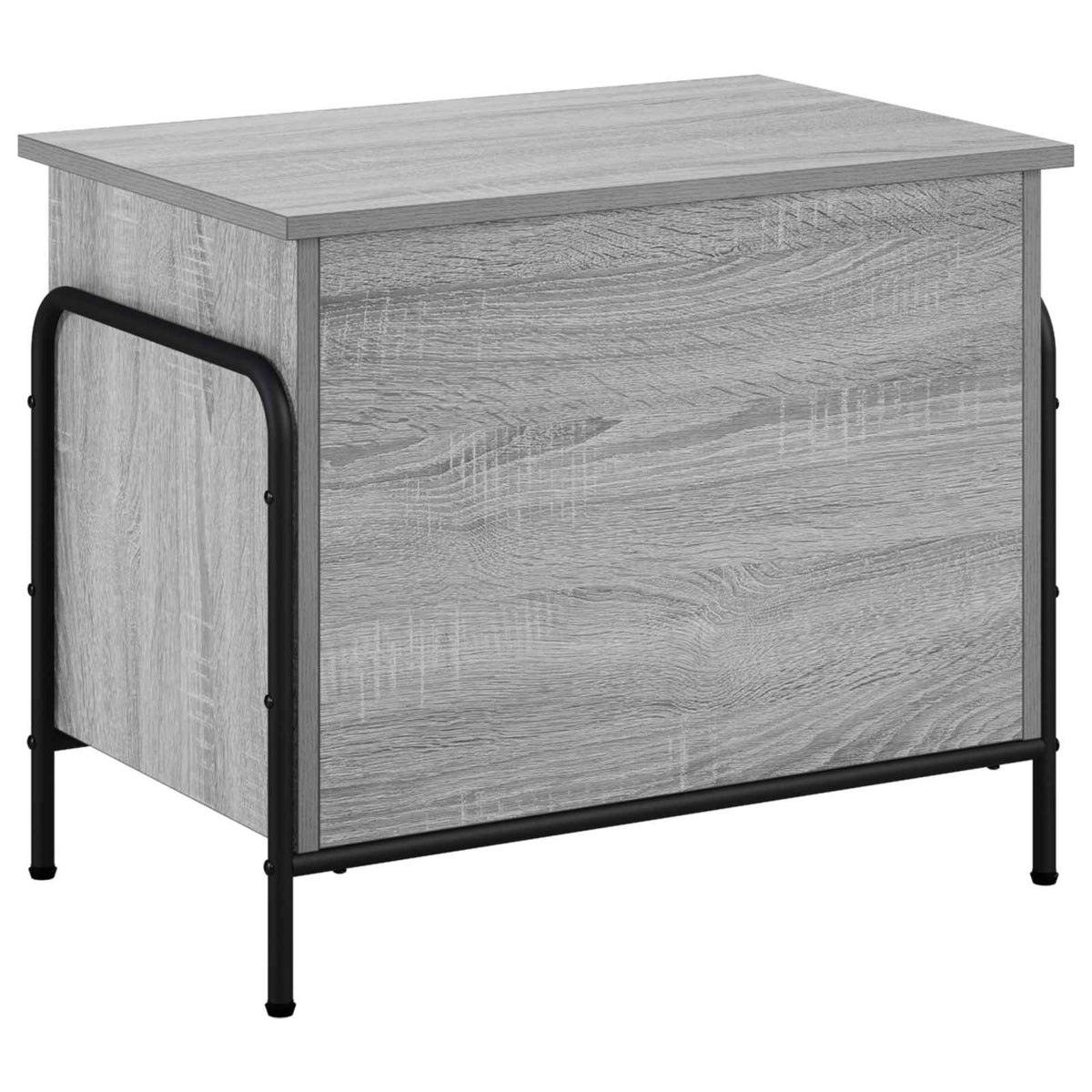 vidaXL Skrzynia do przechowywania Szary Sonoma 80 x 40 x 49,5 cm