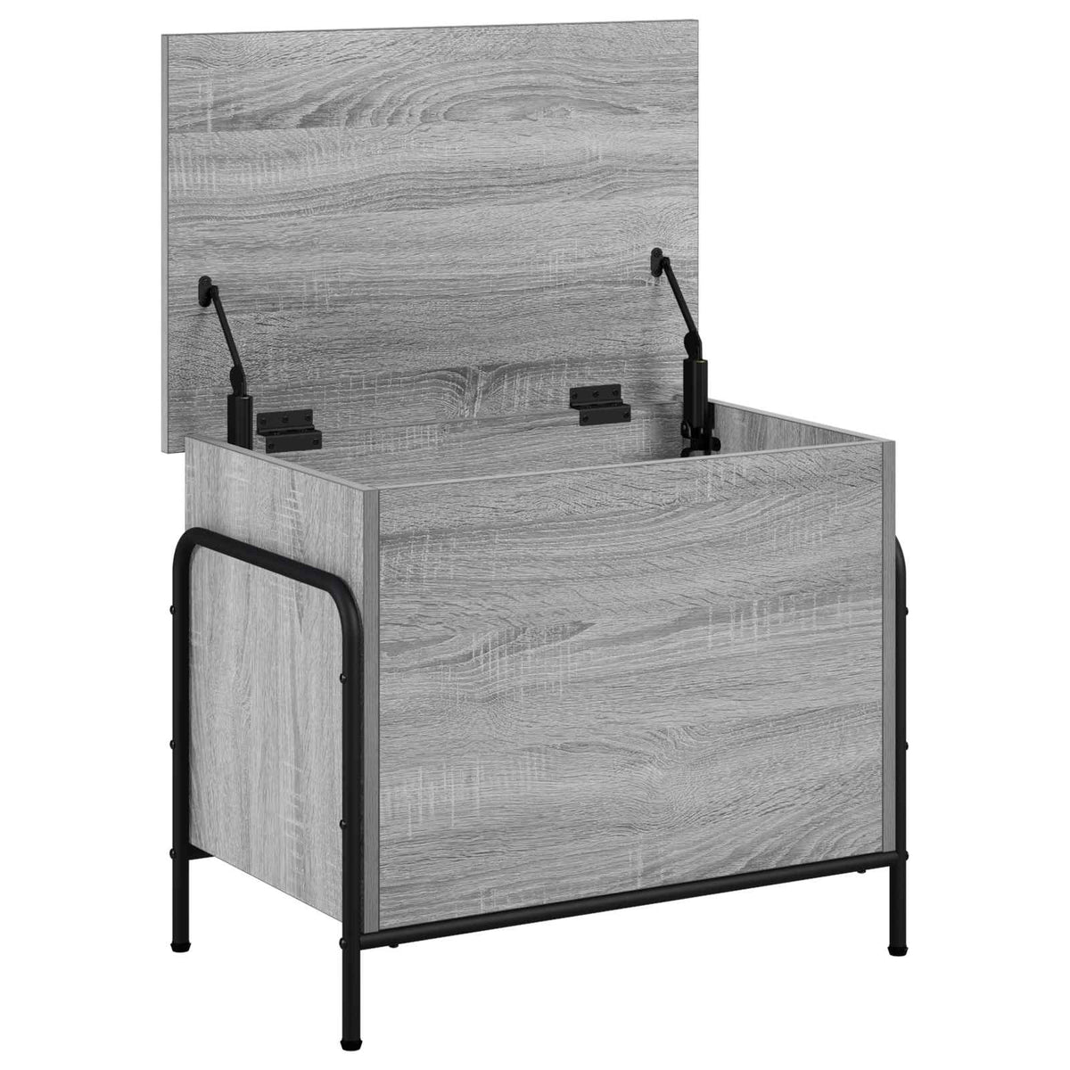 vidaXL Skrzynia do przechowywania Szary Sonoma 80 x 40 x 49,5 cm