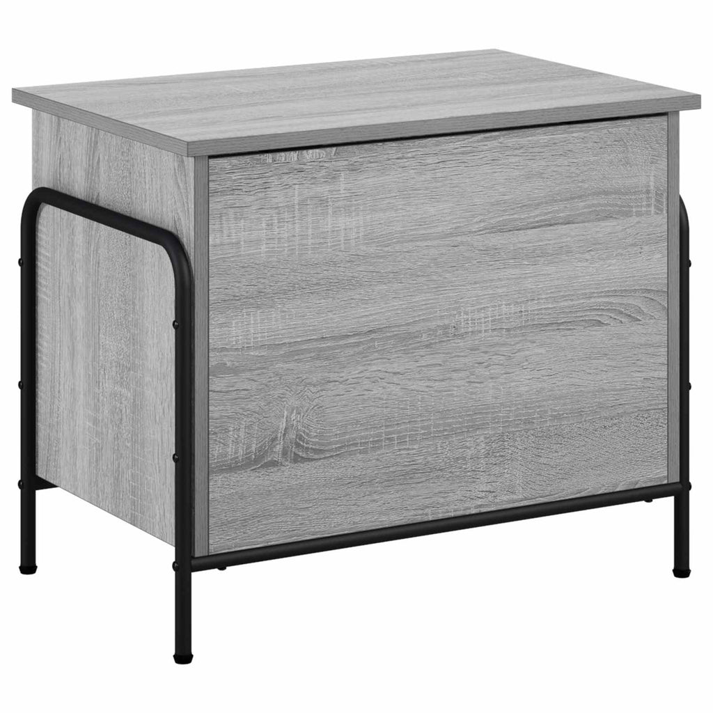 vidaXL Skrzynia do przechowywania Szary Sonoma 80 x 40 x 49,5 cm