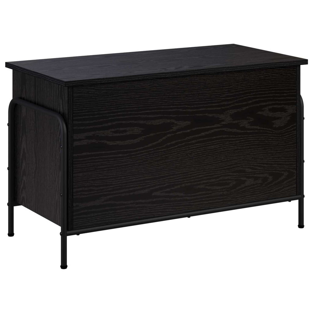 vidaXL Skrzynia do przechowywania Czarny dąb 80 x 40 x 49,5 cm