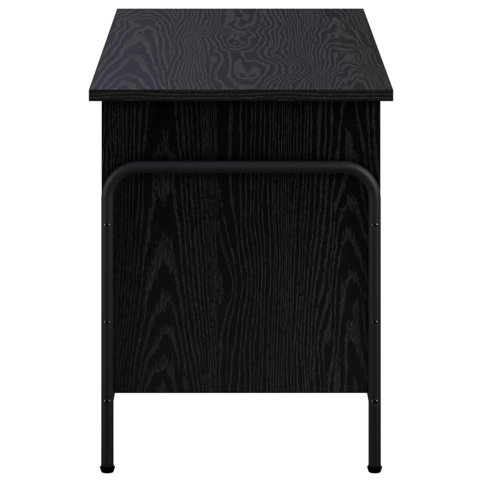 vidaXL Skrzynia do przechowywania Czarny dąb 80 x 40 x 49,5 cm