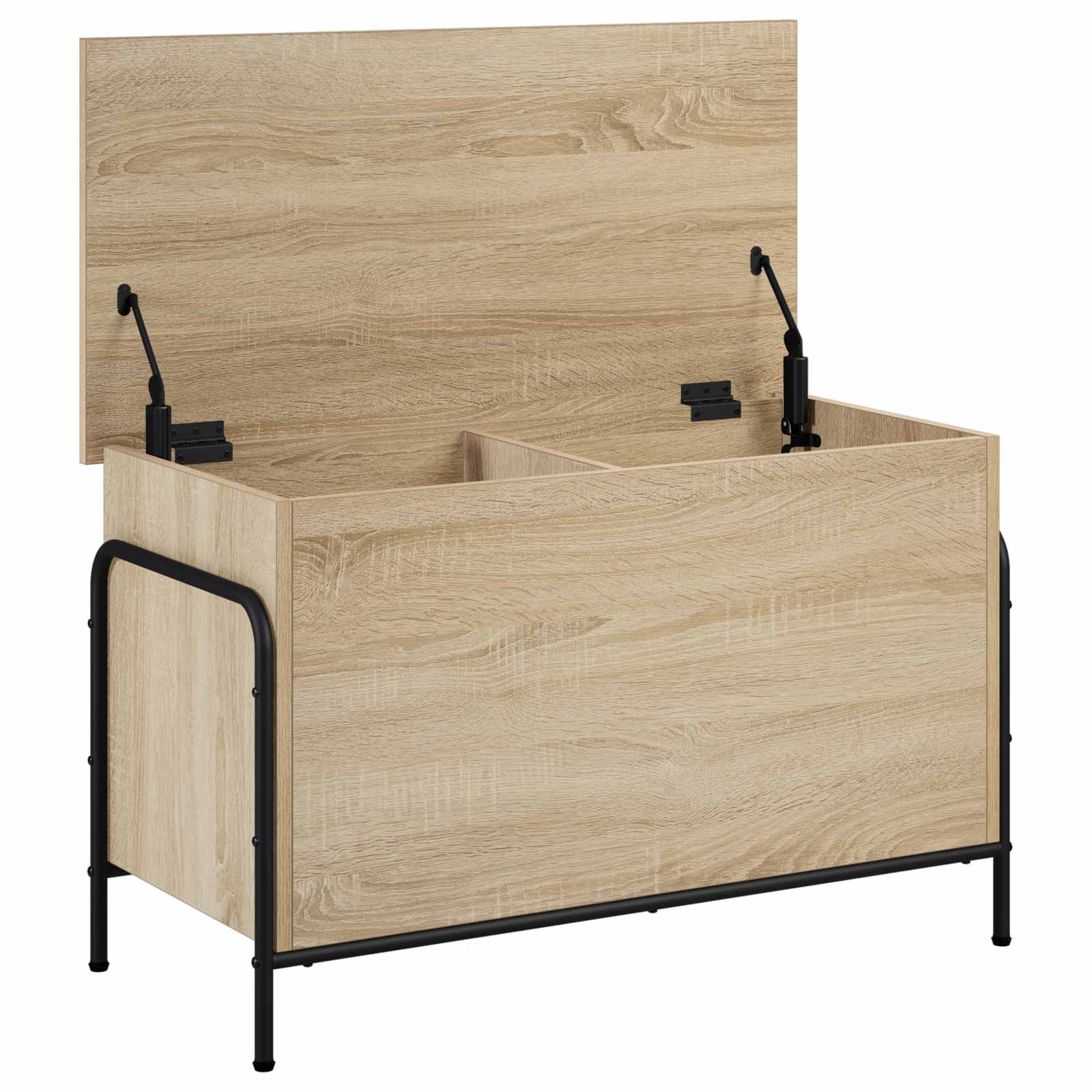 vidaXL Skrzynia do przechowywania dąb Sonoma 80 x 40 x 49,5 cm