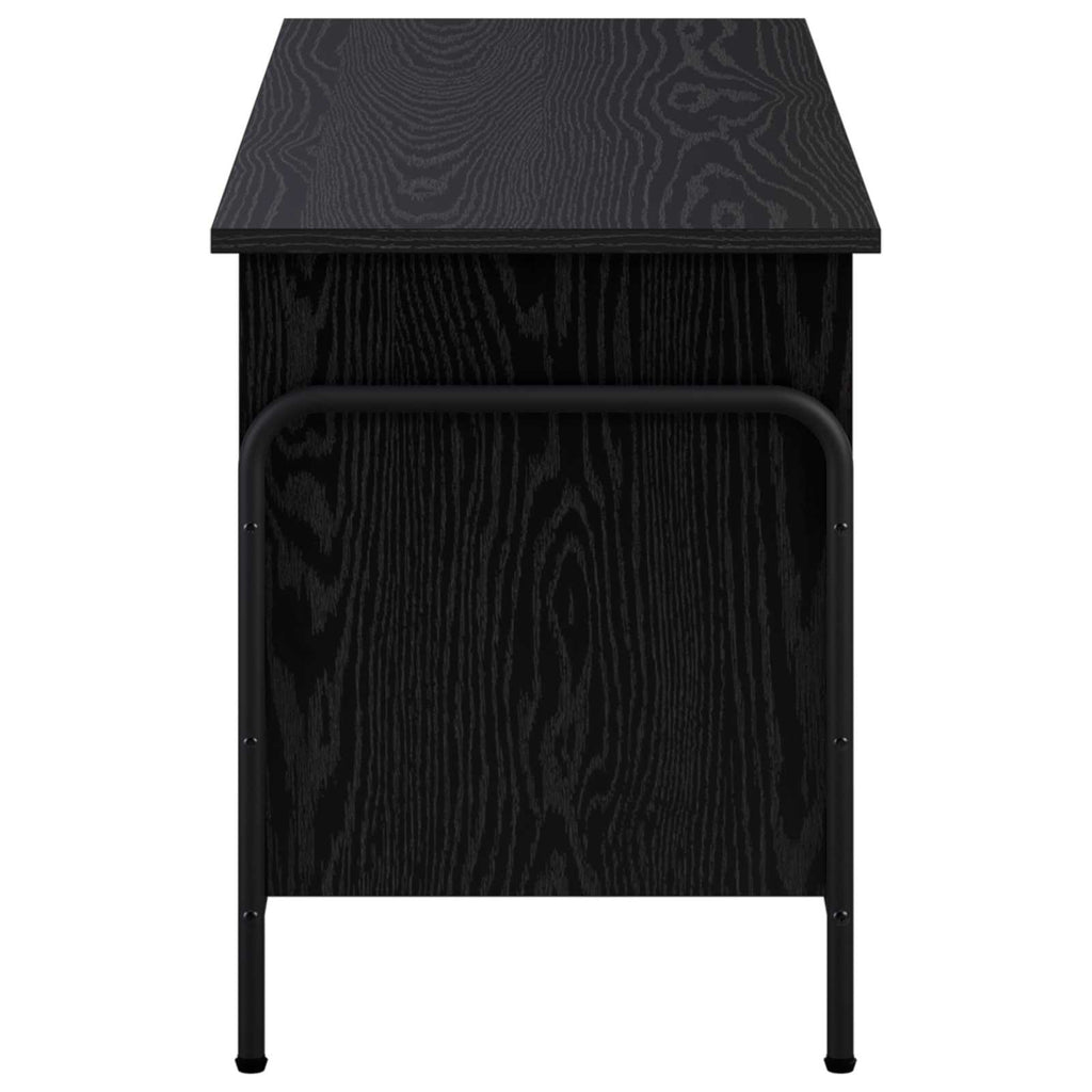 vidaXL Skrzynia do przechowywania Czarny dąb 80 x 40 x 49,5 cm