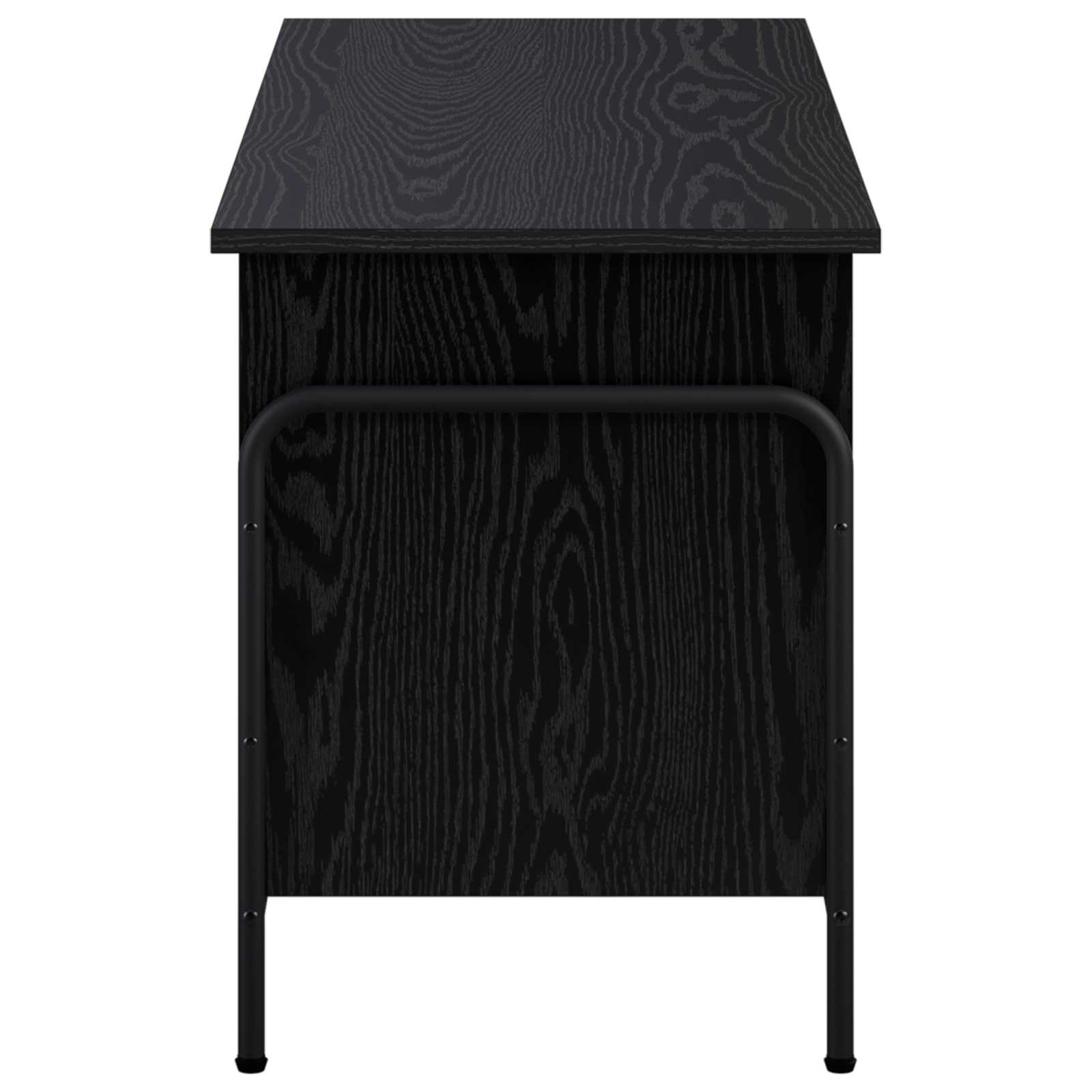 vidaXL Skrzynia do przechowywania Czarny dąb 80 x 40 x 49,5 cm