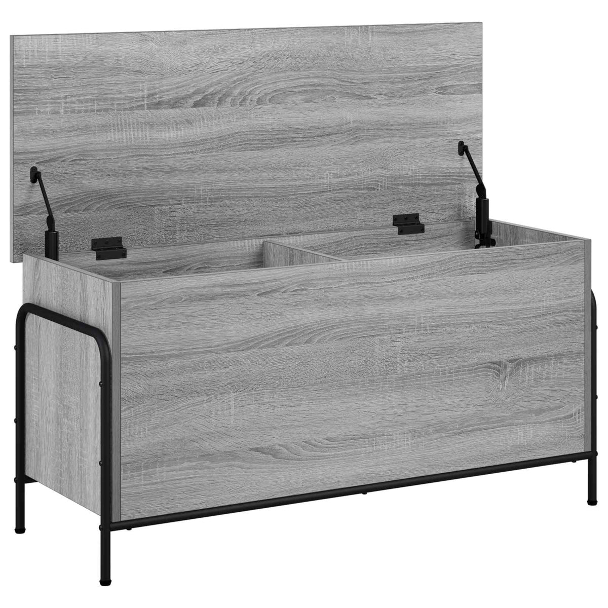 vidaXL Skrzynia do przechowywania Szary Sonoma 80 x 40 x 49,5 cm