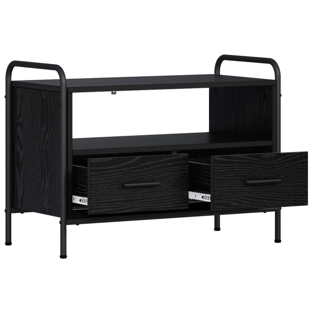 vidaXL Szafka pod telewizor 67,5 x 33 x 50 cm Czarny dąb