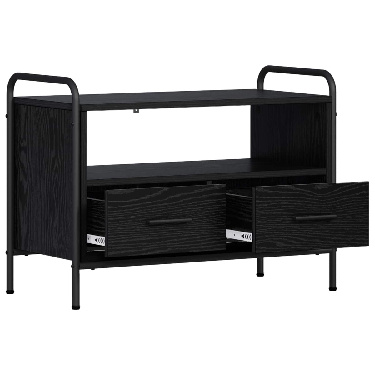 vidaXL Szafka pod telewizor 67,5 x 33 x 50 cm Czarny dąb
