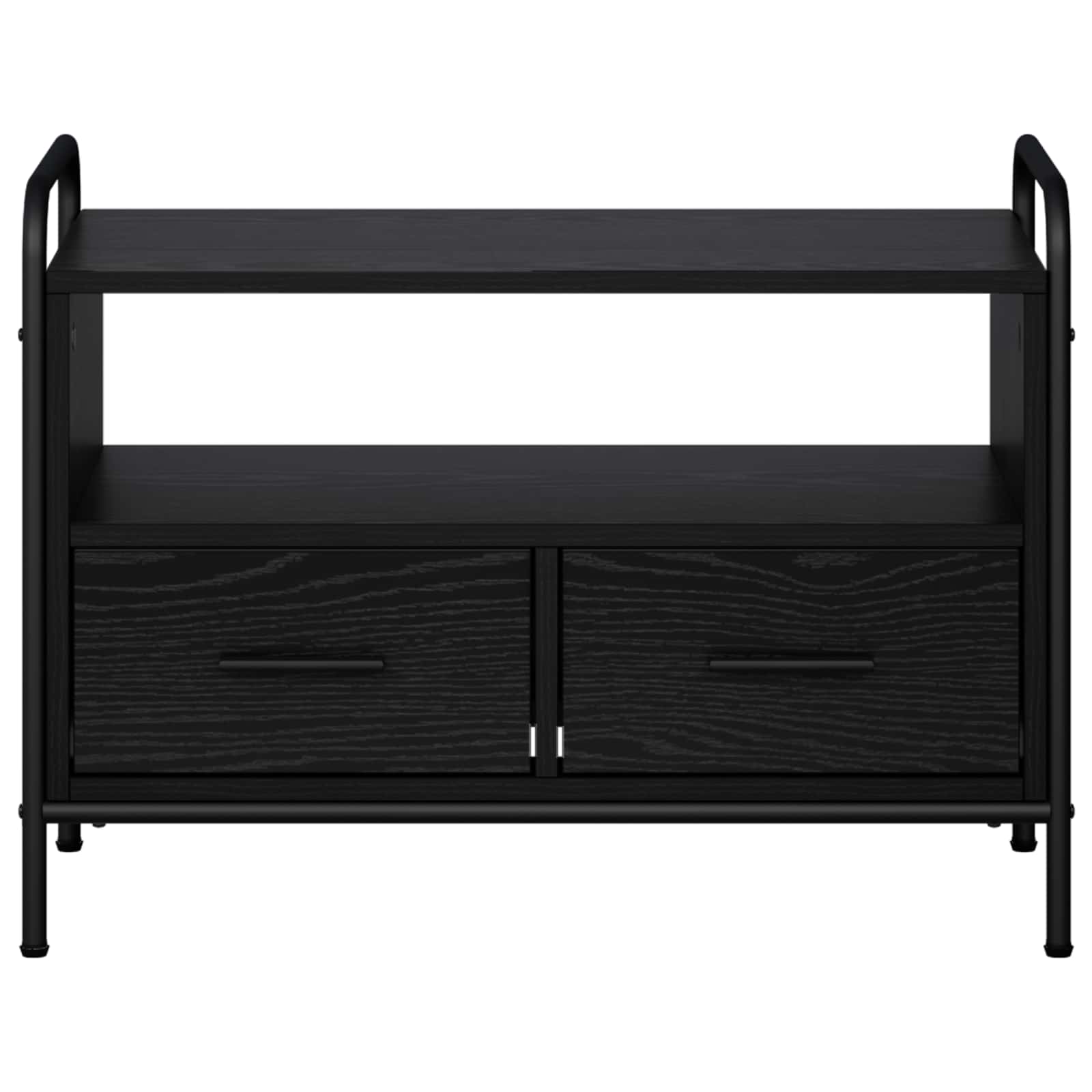 vidaXL Szafka pod telewizor 67,5 x 33 x 50 cm Czarny dąb