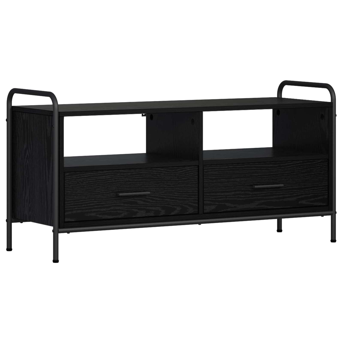 vidaXL Szafka pod telewizor 67,5 x 33 x 50 cm Czarny dąb