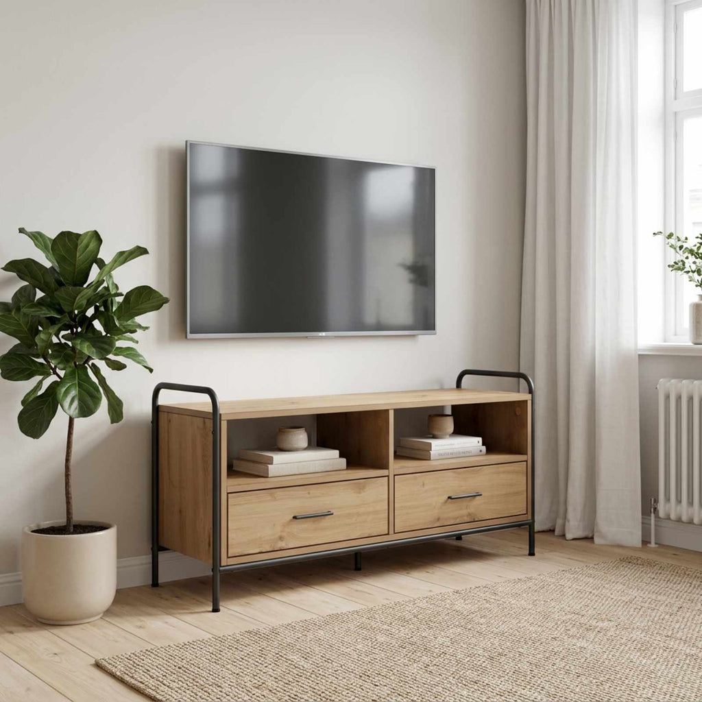 vidaXL Szafka pod telewizor 67,5 x 33 x 50 cm Dąb artisan