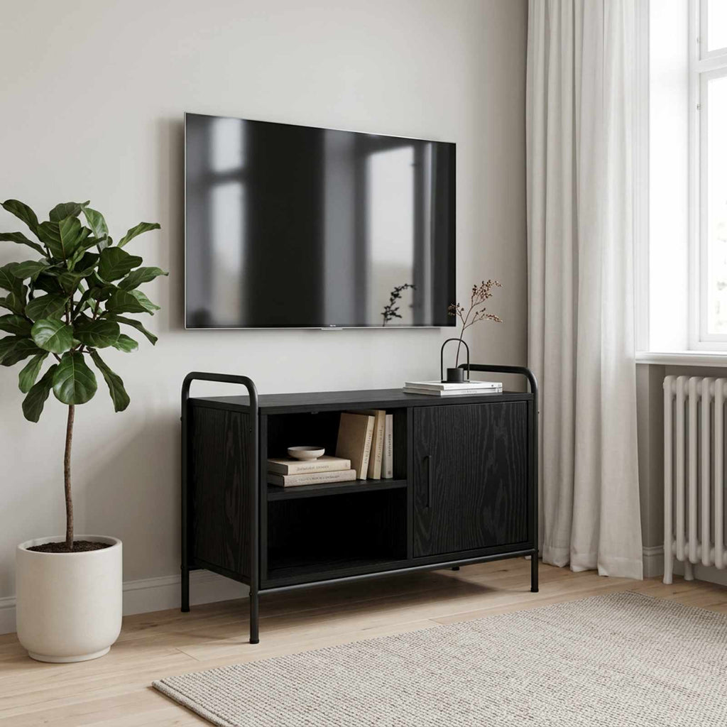 vidaXL Szafka pod telewizor 67,5 x 33 x 50 cm Czarny dąb