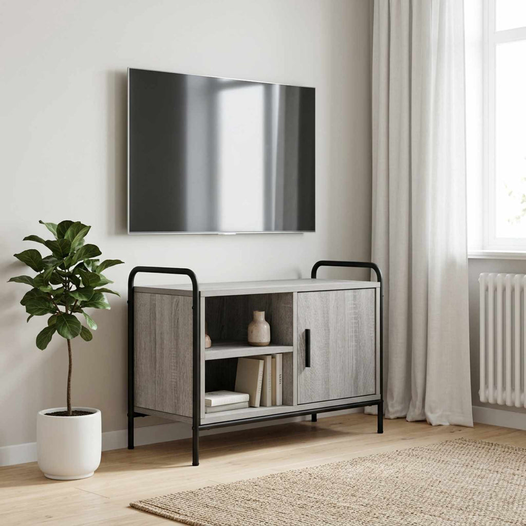 vidaXL Szafka pod telewizor 133 x 33 x 50 cm Szary Sonoma