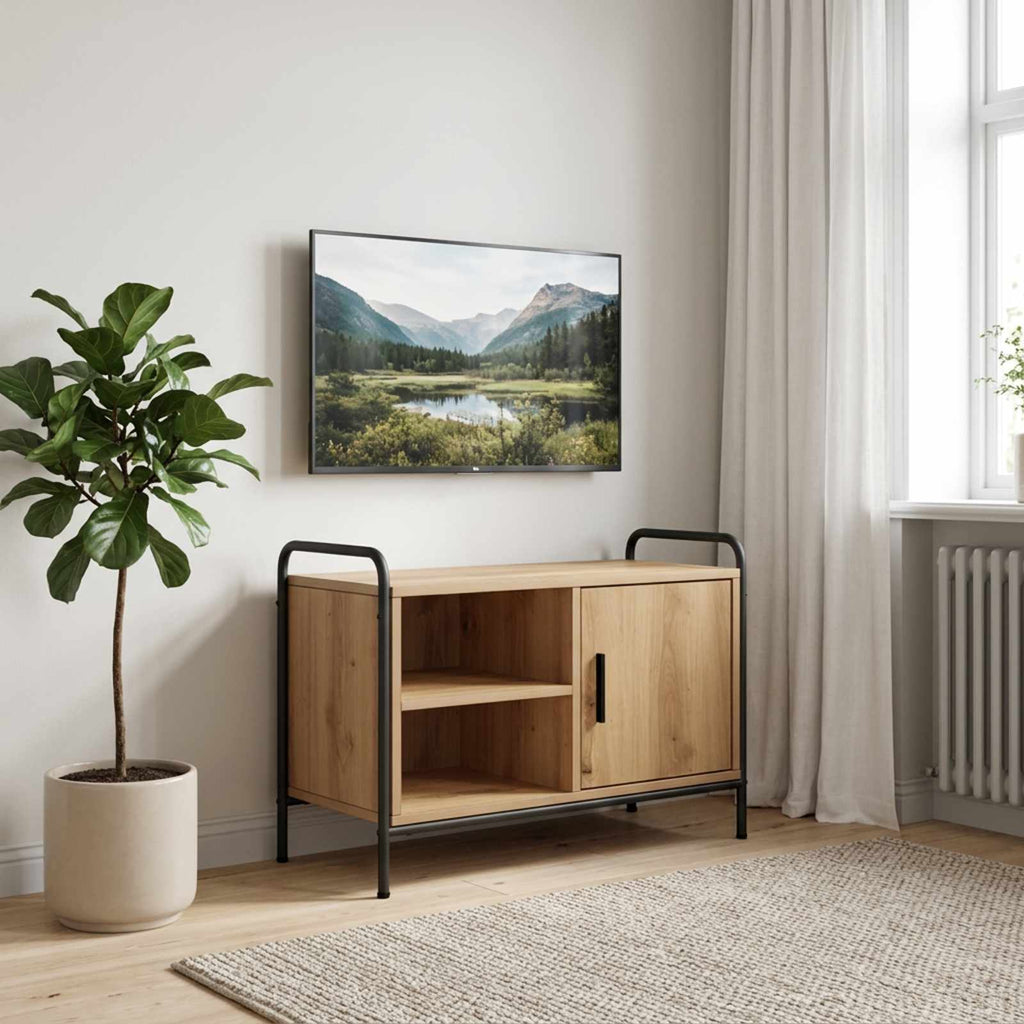 vidaXL Szafka pod telewizor 67,5 x 33 x 50 cm Dąb artisan