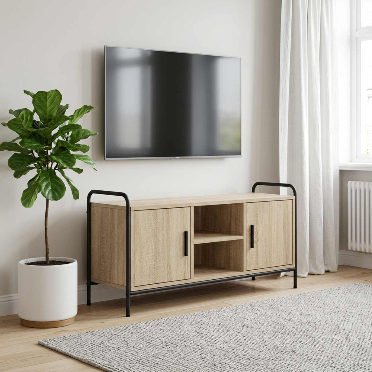 vidaXL Szafka pod telewizor 99 x 33 x 50 cm dąb Sonoma