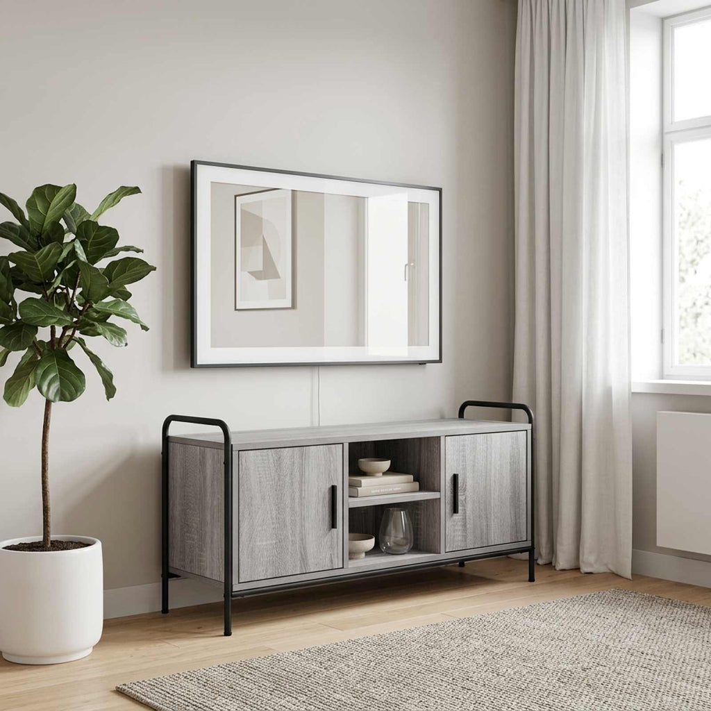 vidaXL Szafka pod telewizor 99 x 33 x 50 cm Szary Sonoma
