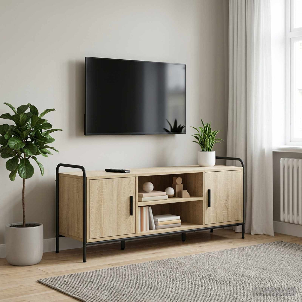vidaXL Szafka pod telewizor 119 x 33 x 50 cm dąb Sonoma