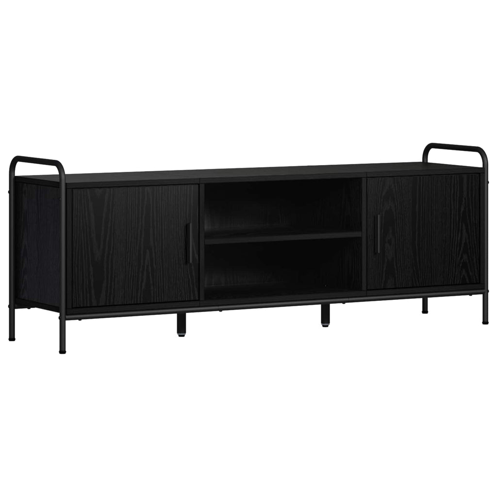 vidaXL Szafka pod telewizor 133 x 33 x 50 cm Czarny dąb