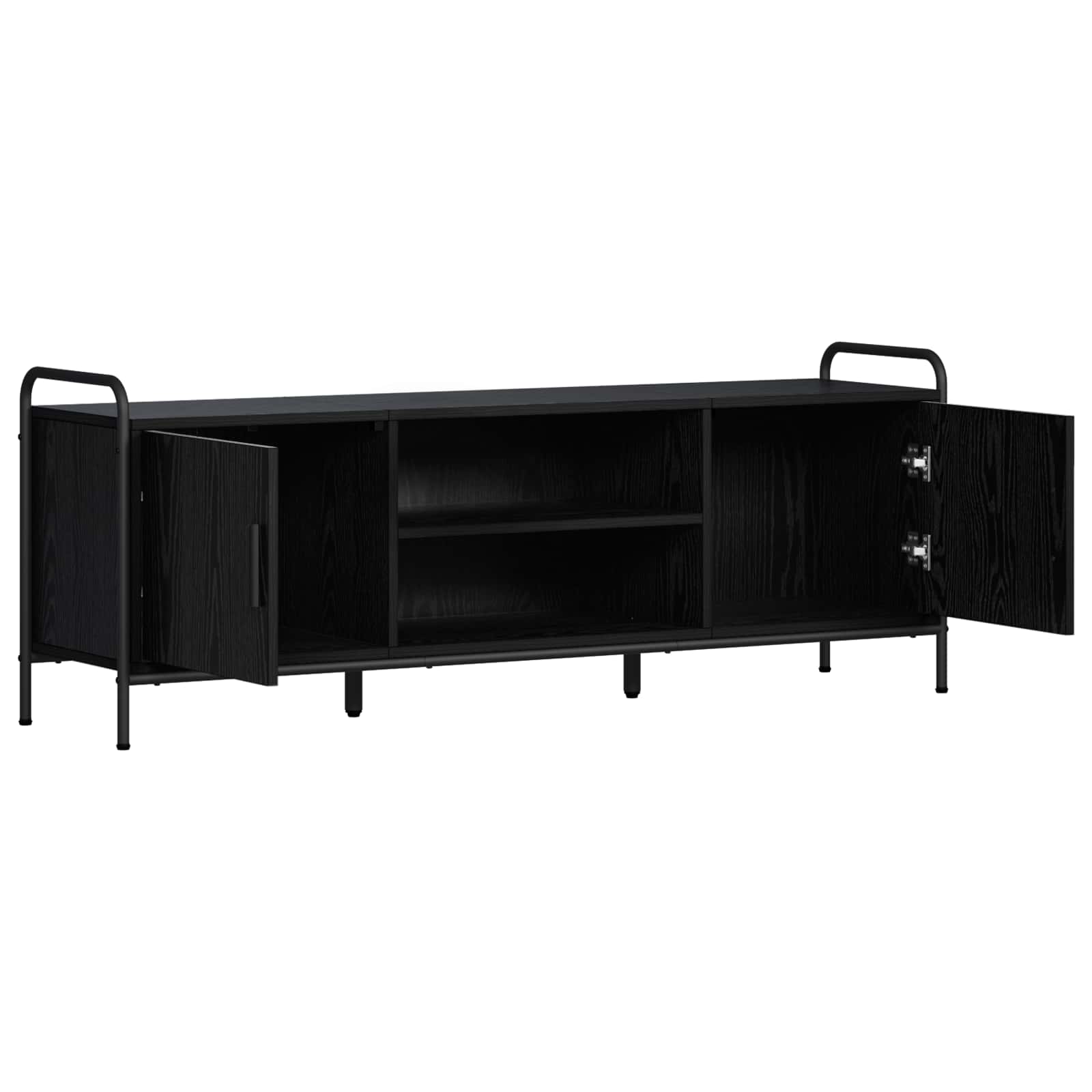 vidaXL Szafka pod telewizor 133 x 33 x 50 cm Czarny dąb