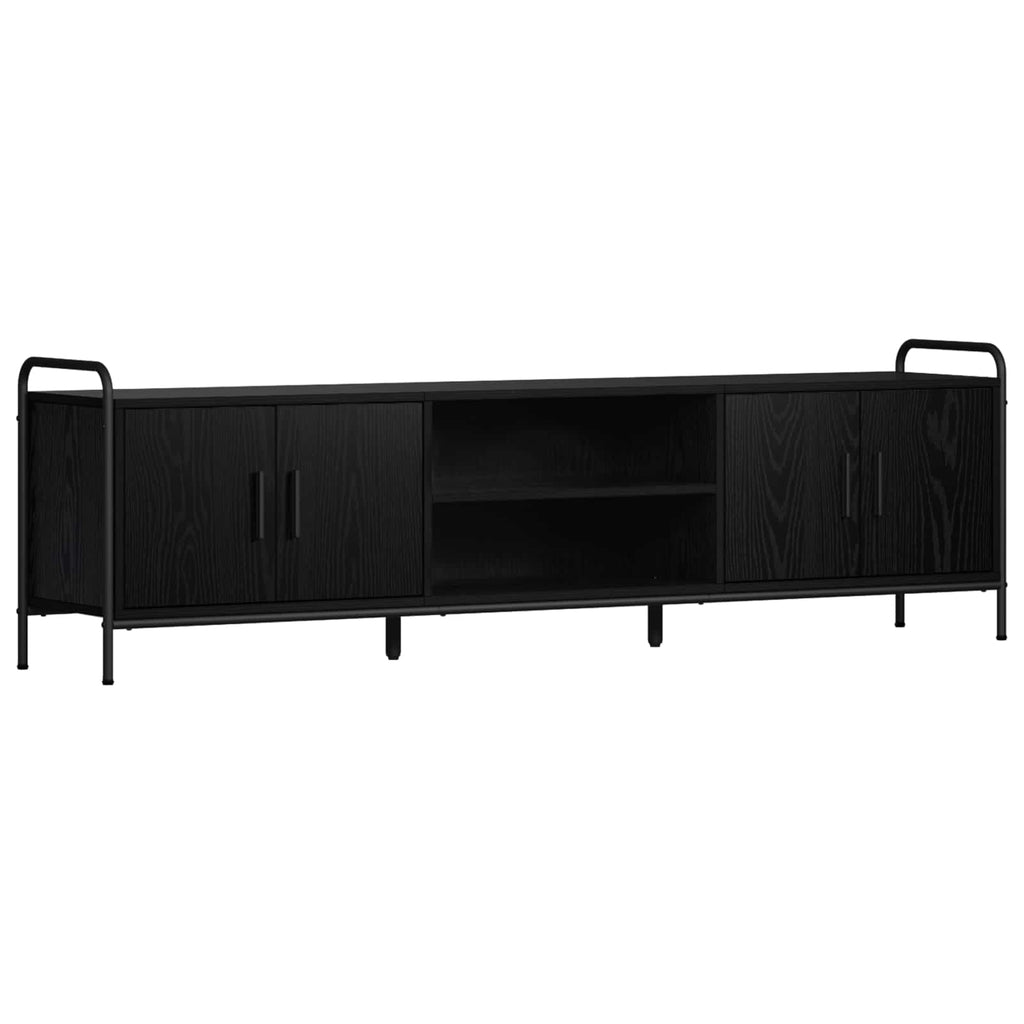 vidaXL Szafka pod telewizor 167,5 x 33 x 50 cm Czarny dąb