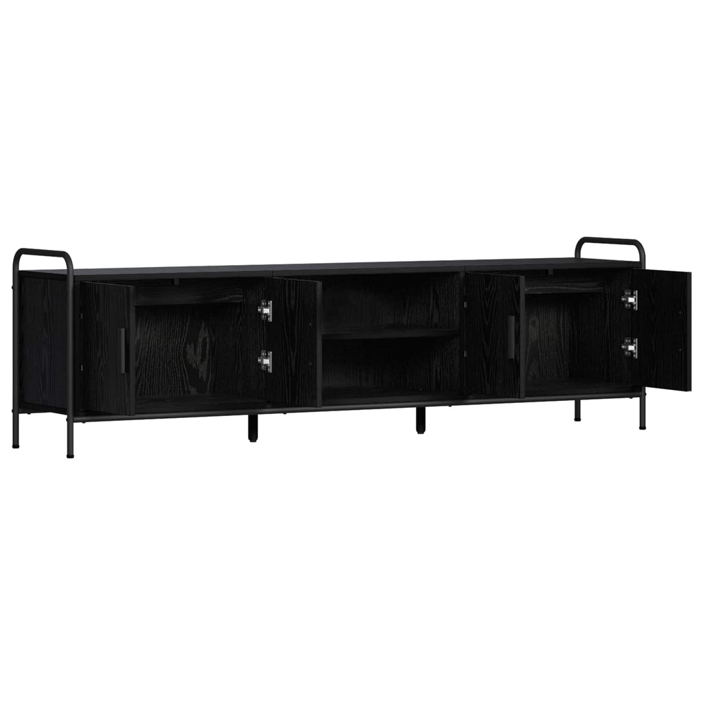 vidaXL Szafka pod telewizor 167,5 x 33 x 50 cm Czarny dąb