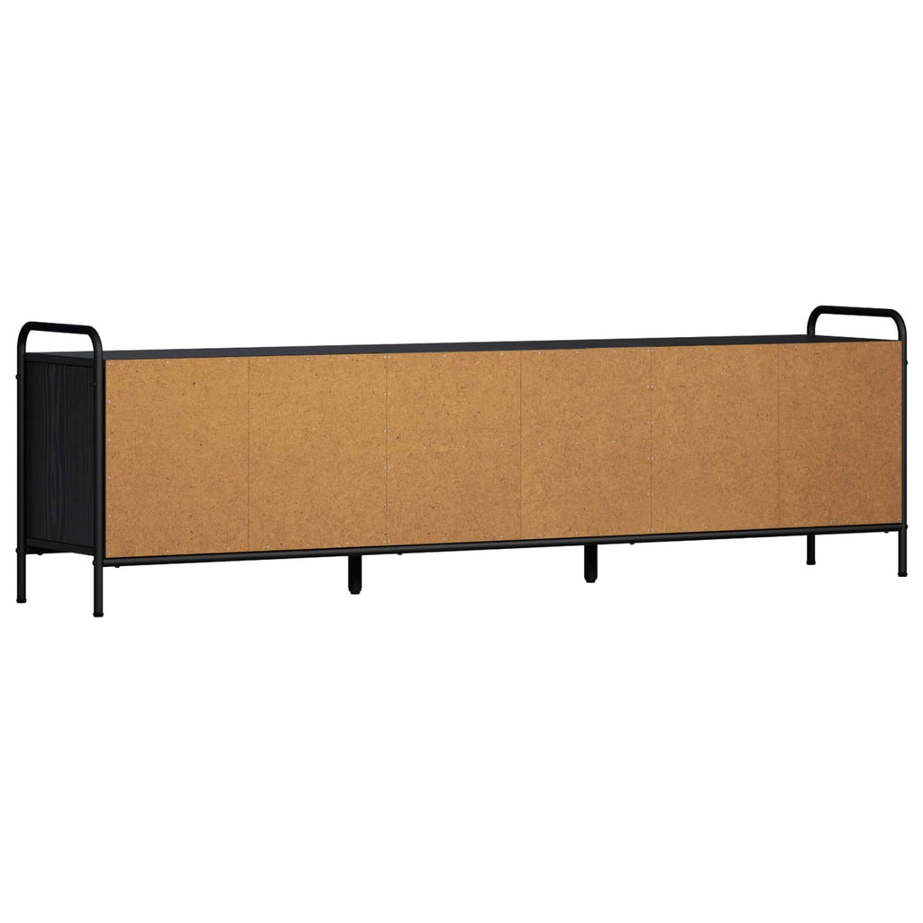 vidaXL Szafka pod telewizor 167,5 x 33 x 50 cm Czarny dąb