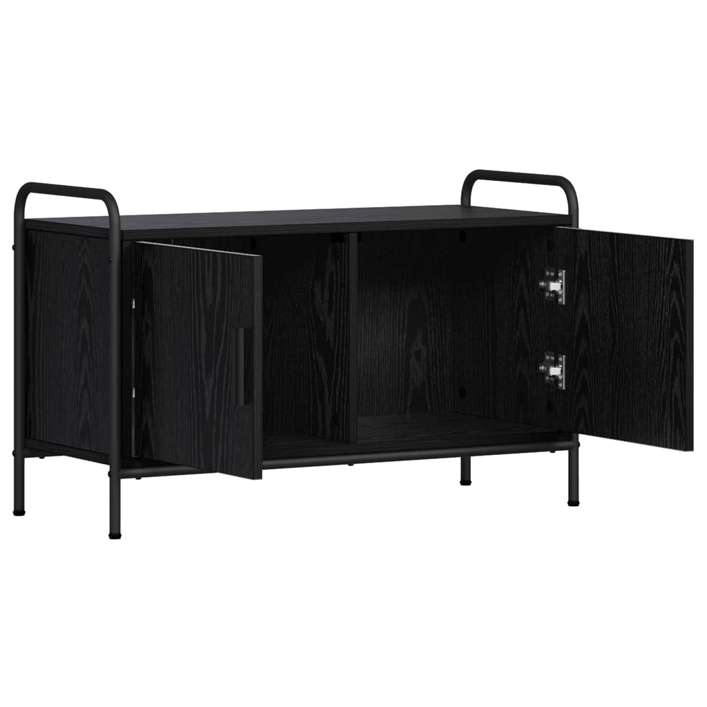 vidaXL Szafka pod telewizor 79,5 x 33 x 50 cm Czarny dąb