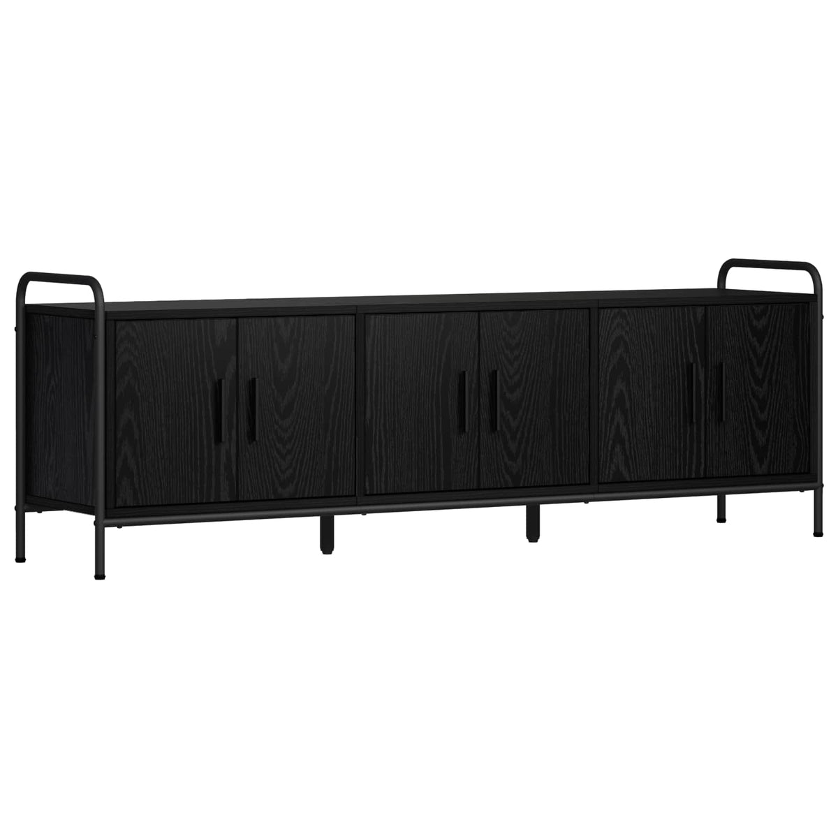 vidaXL Szafka pod telewizor 146 x 33 x 50 cm Czarny dąb