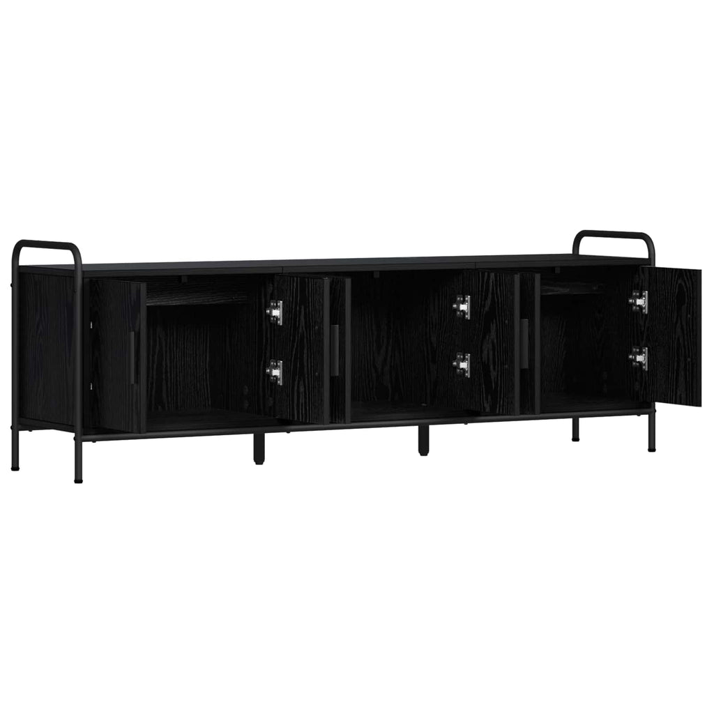 vidaXL Szafka pod telewizor 146 x 33 x 50 cm Czarny dąb