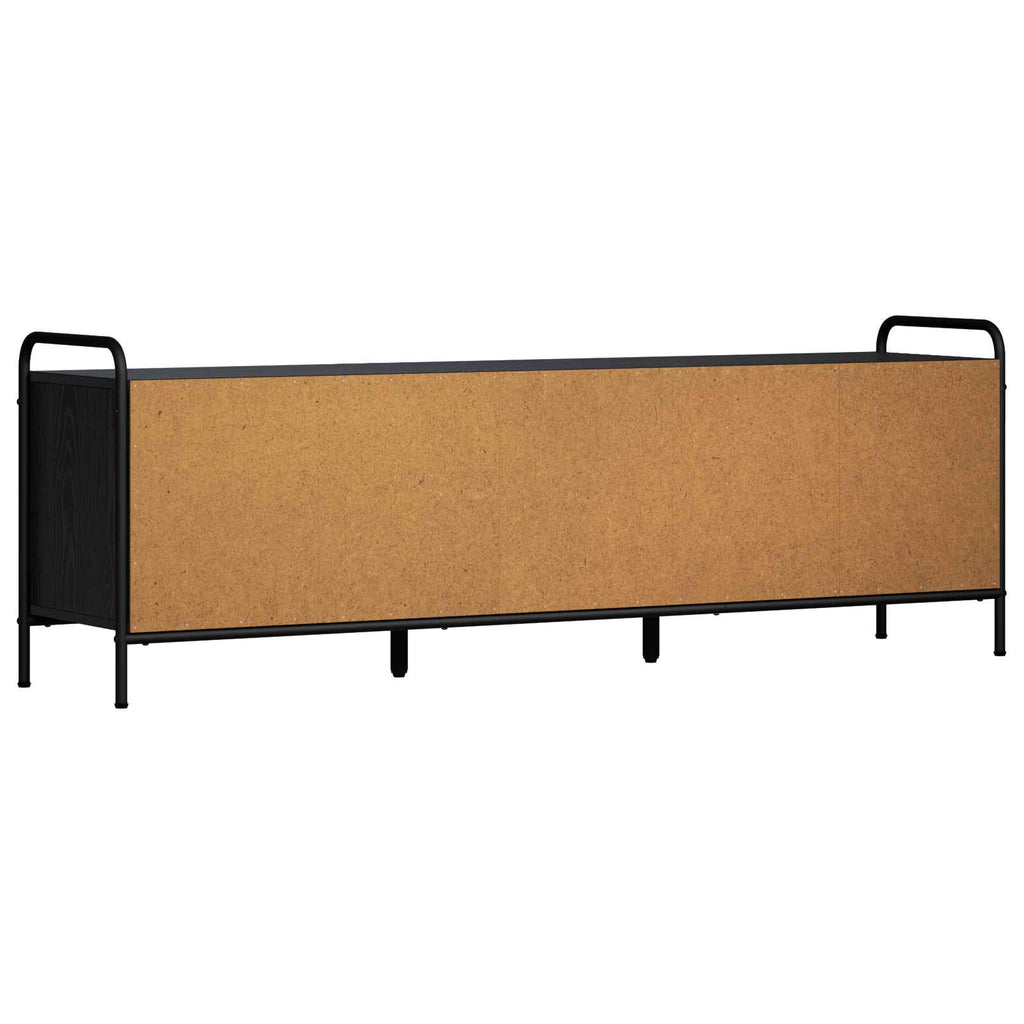vidaXL Szafka pod telewizor 146 x 33 x 50 cm Czarny dąb