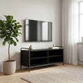 vidaXL Szafka pod telewizor 140 x 39,5 x 50 cm Czarny dąb