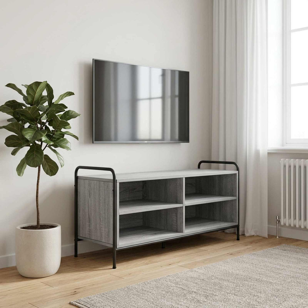 vidaXL Szafka pod telewizor 140 x 39,5 x 50 cm Szary Sonoma