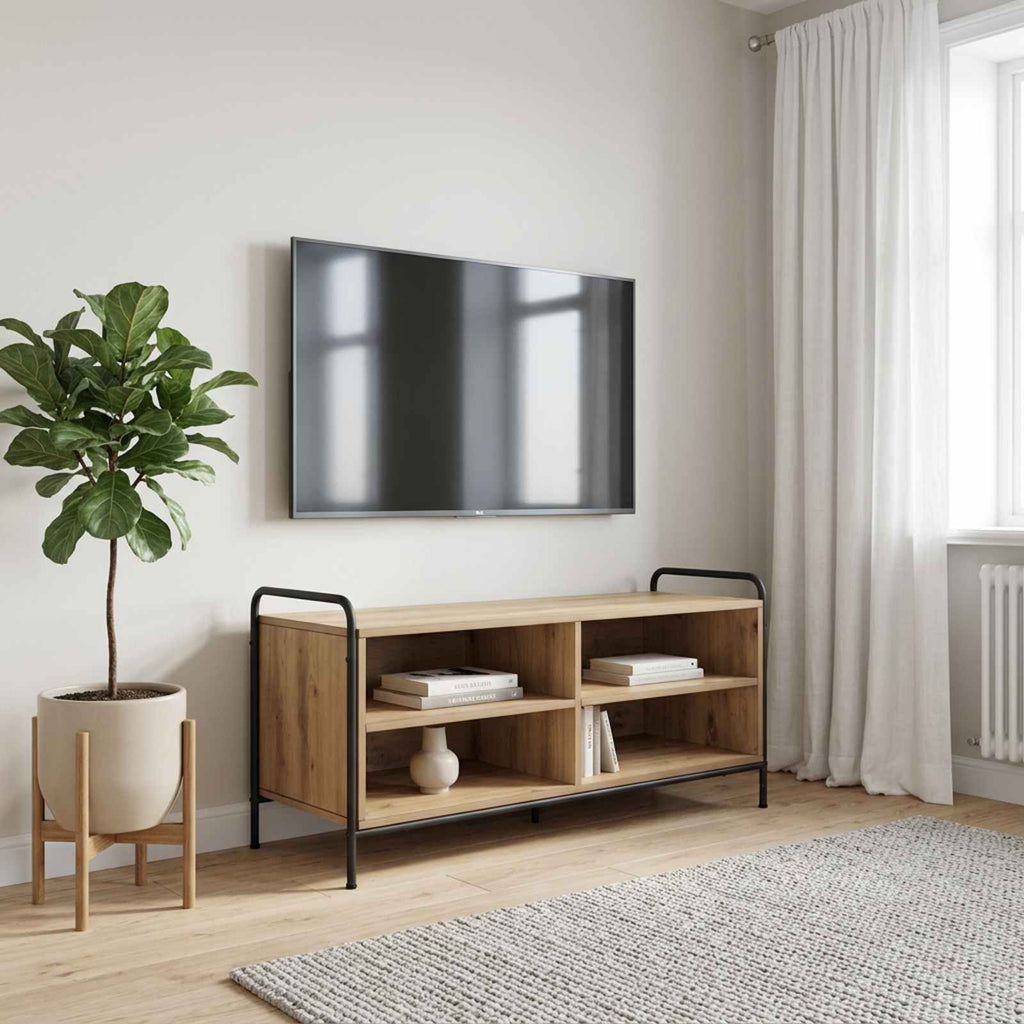 vidaXL Szafka pod telewizor 140 x 39,5 x 50 cm Dąb artisan