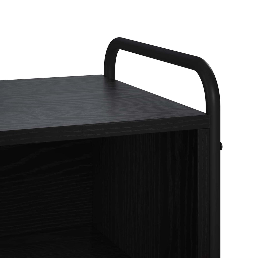 vidaXL Szafka pod telewizor 140 x 39,5 x 50 cm Czarny dąb
