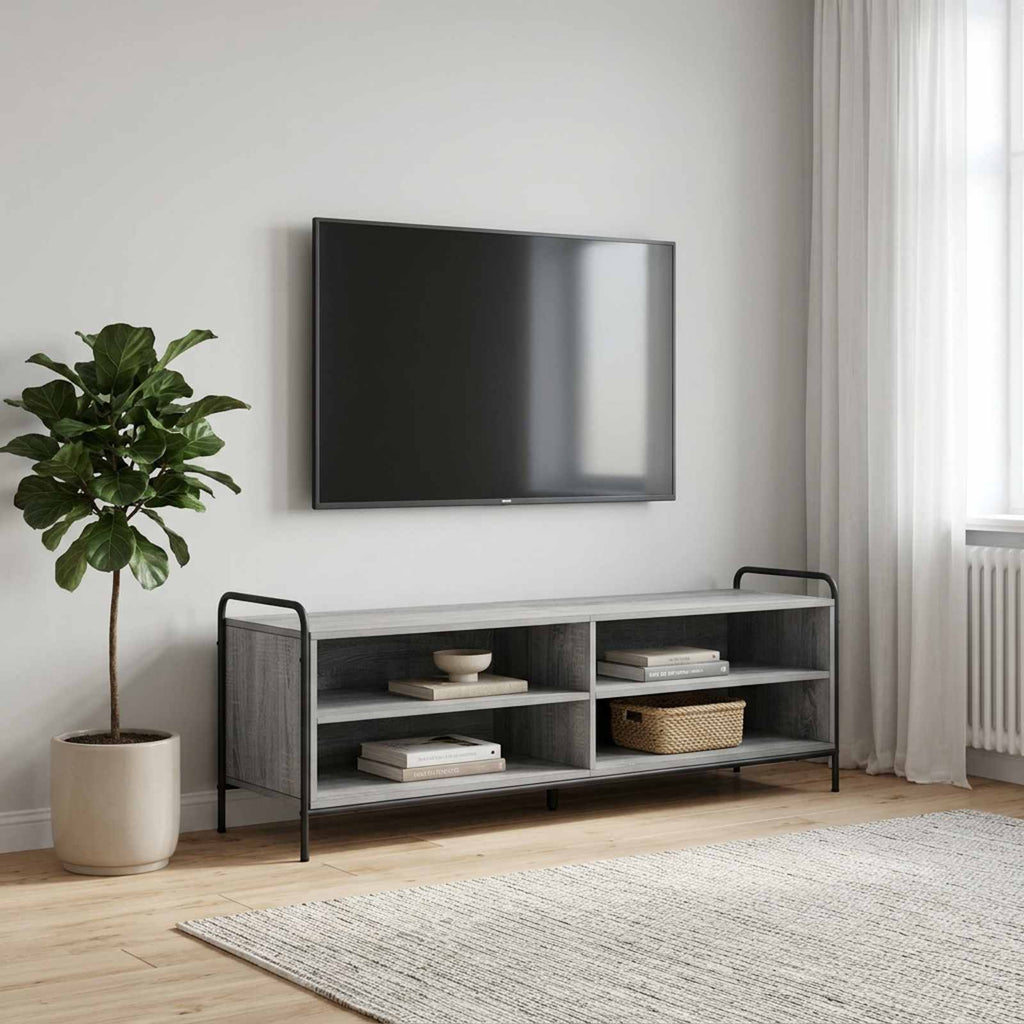 vidaXL Szafka pod telewizor 140 x 39,5 x 50 cm Szary Sonoma