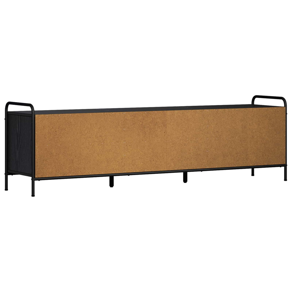 vidaXL Szafka pod telewizor 140 x 39,5 x 50 cm Czarny dąb