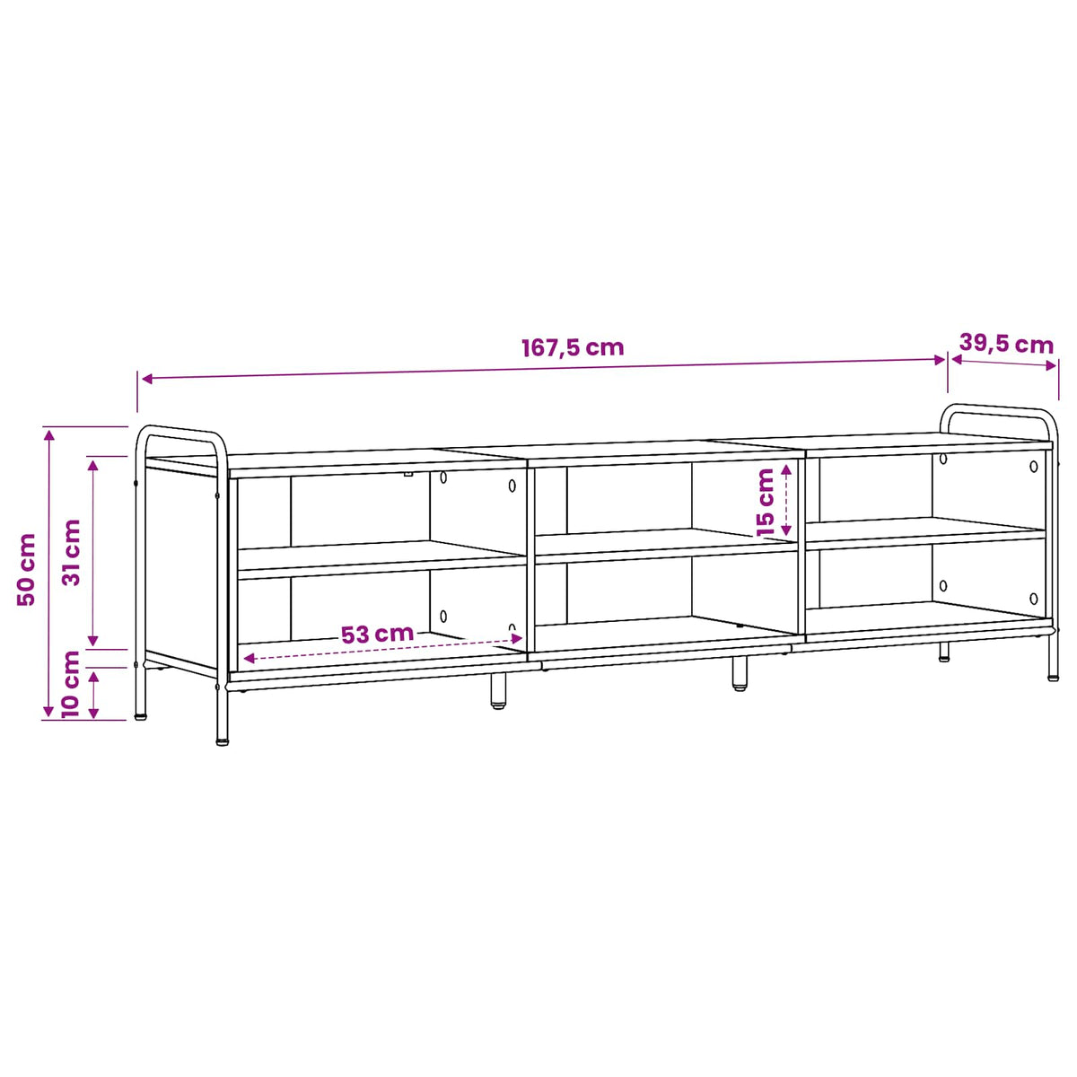 vidaXL Szafka pod telewizor 140 x 39,5 x 50 cm Czarny dąb
