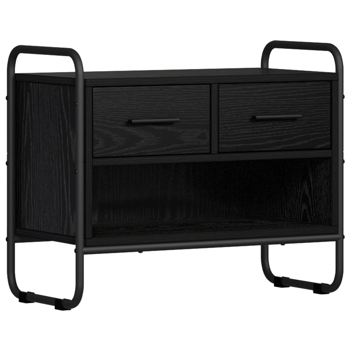 vidaXL Szafka pod telewizor 60 x 30 x 50 cm Czarny dąb