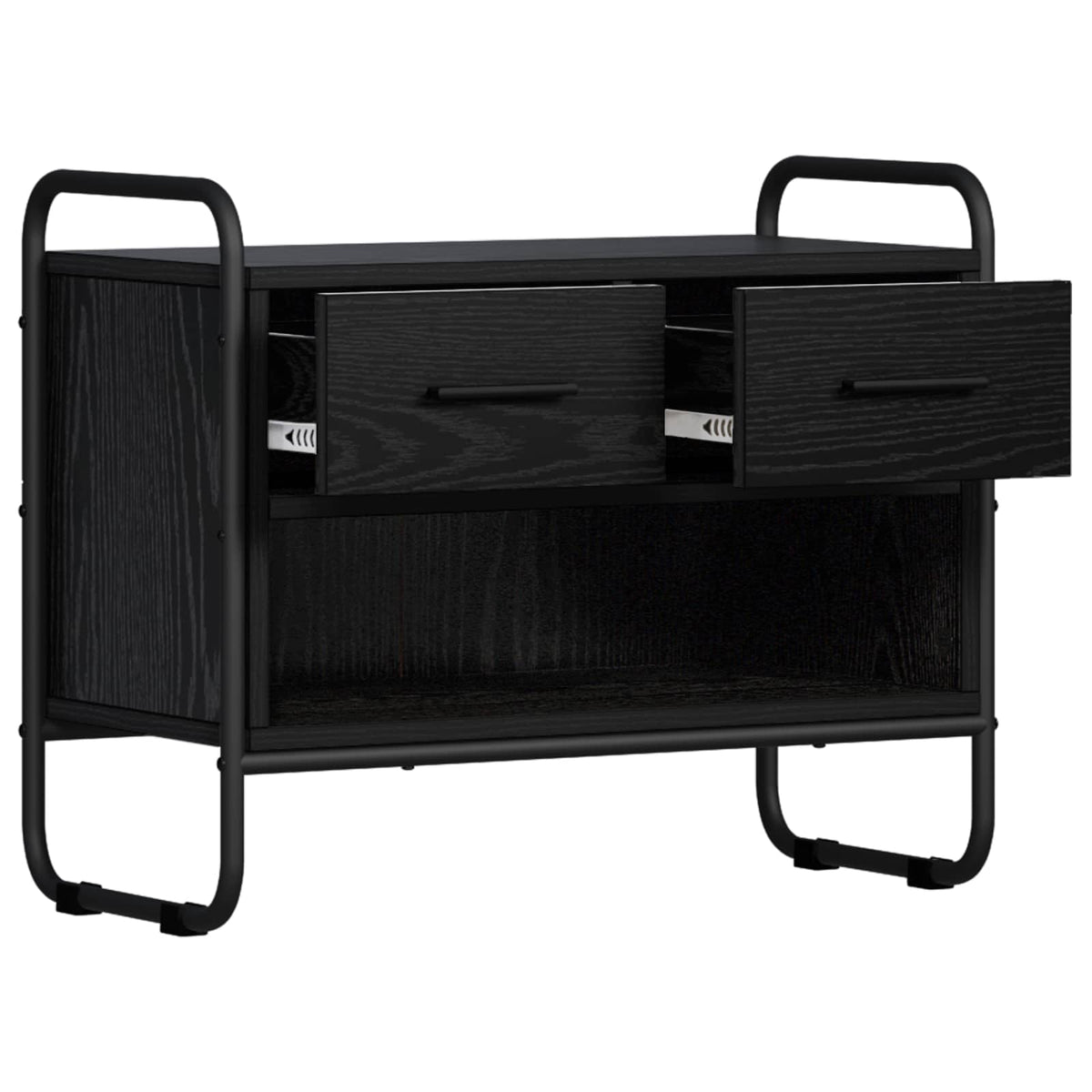 vidaXL Szafka pod telewizor 60 x 30 x 50 cm Czarny dąb