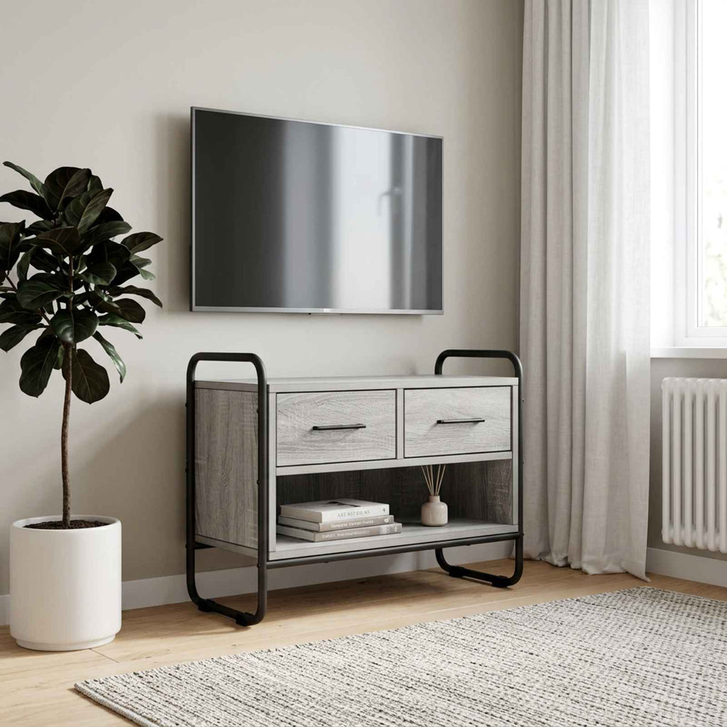 vidaXL Szafka pod telewizor 60 x 30 x 50 cm Szary Sonoma