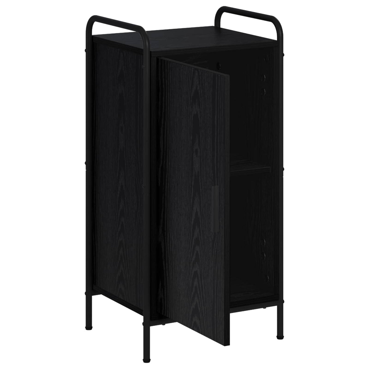 vidaXL Bufet Czarny dąb 97 x 33 x 81 cm Drewno inżynieryjne