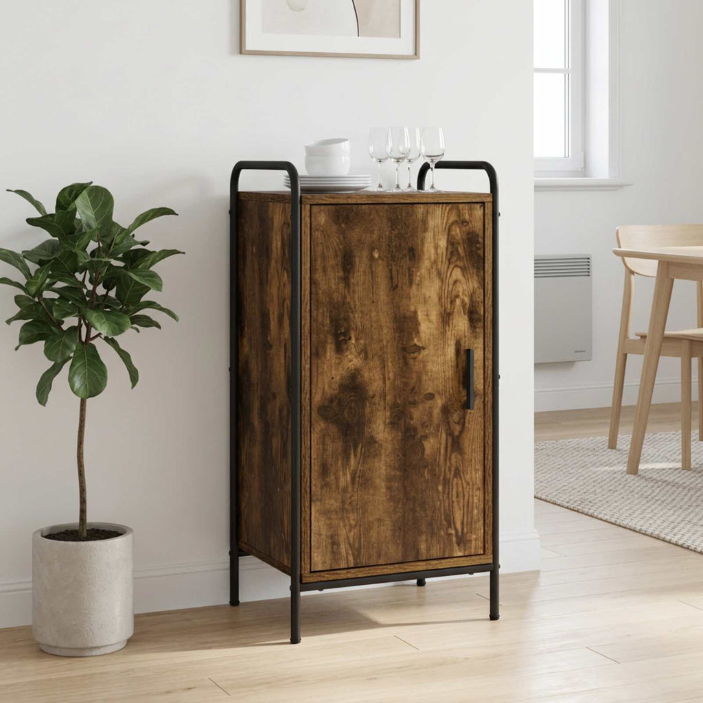 vidaXL Bufet Dąb wędzony 97 x 33 x 81 cm Drewno inżynieryjne