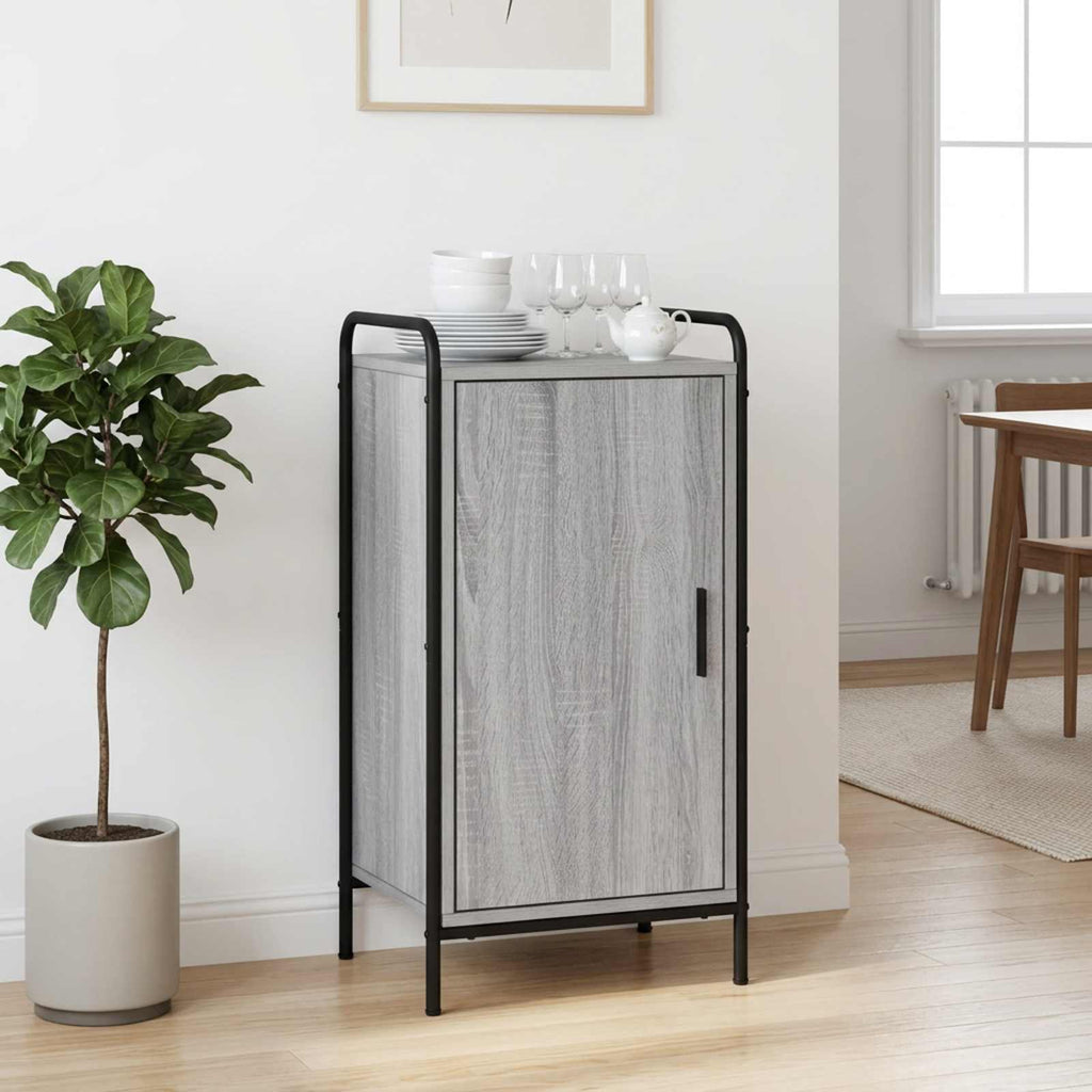 vidaXL Bufet Szary Sonoma 97 x 33 x 81 cm Drewno inżynieryjne