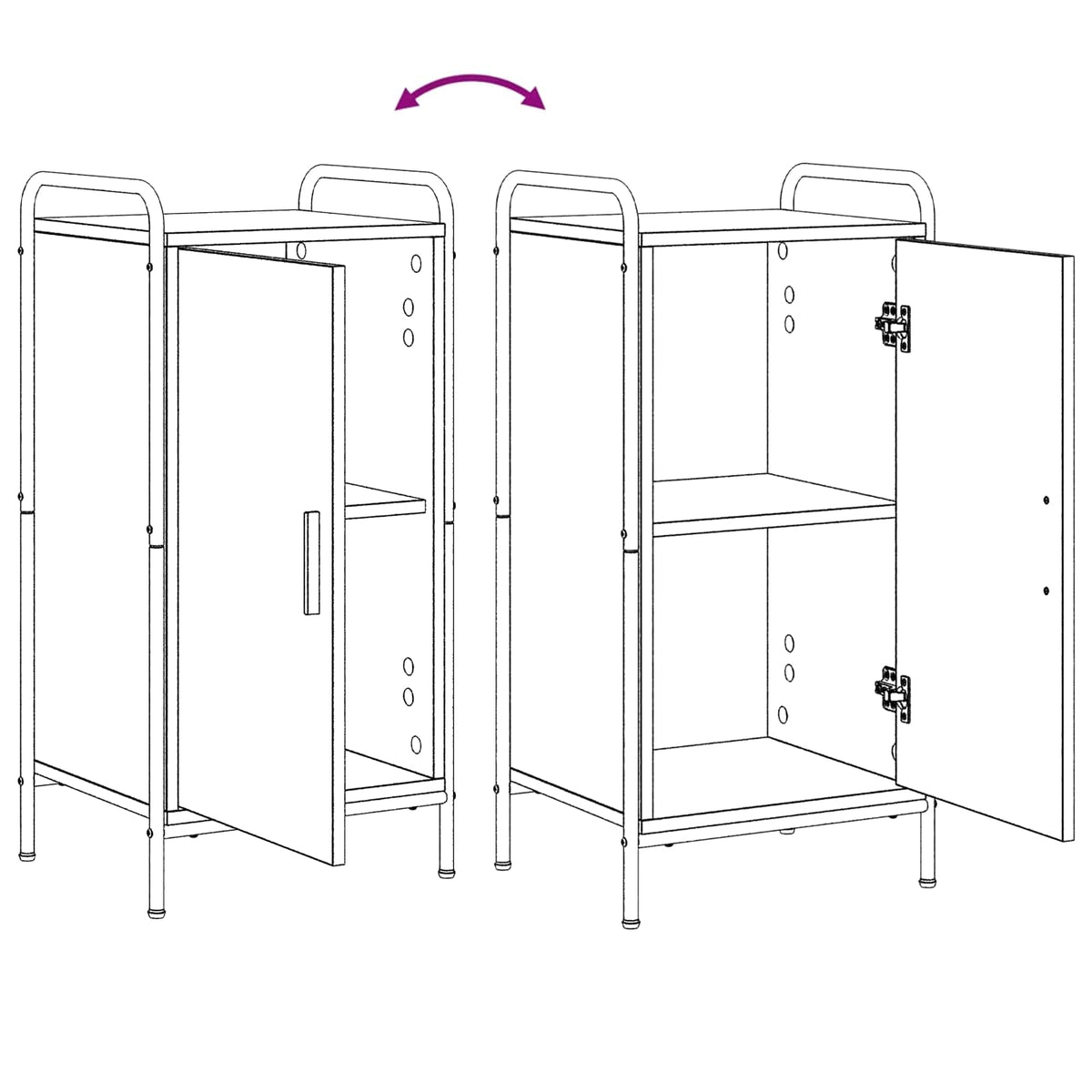 vidaXL Bufet Szary Sonoma 97 x 33 x 81 cm Drewno inżynieryjne