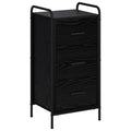 vidaXL Bufet Czarny dąb 97 x 33 x 81 cm Drewno inżynieryjne