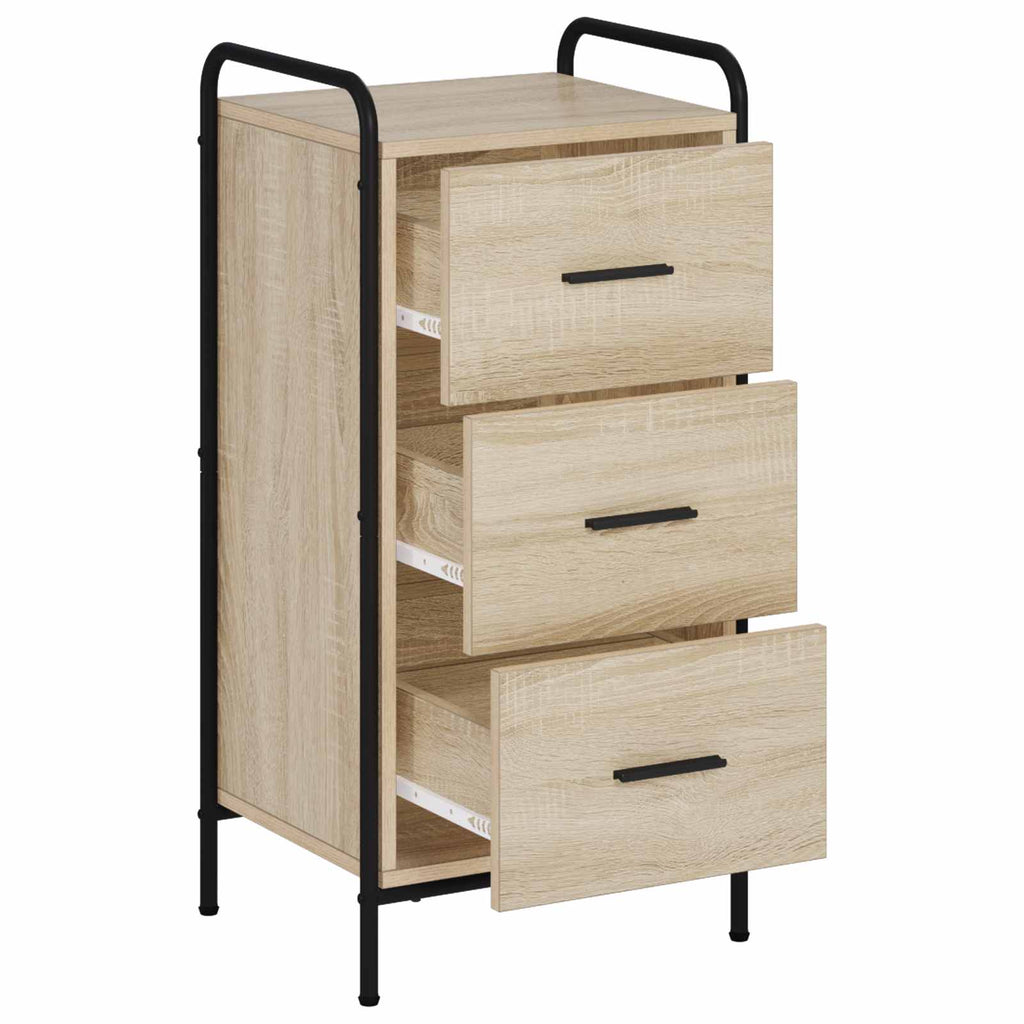 vidaXL Bufet dąb Sonoma 97 x 33 x 81 cm Drewno inżynieryjne