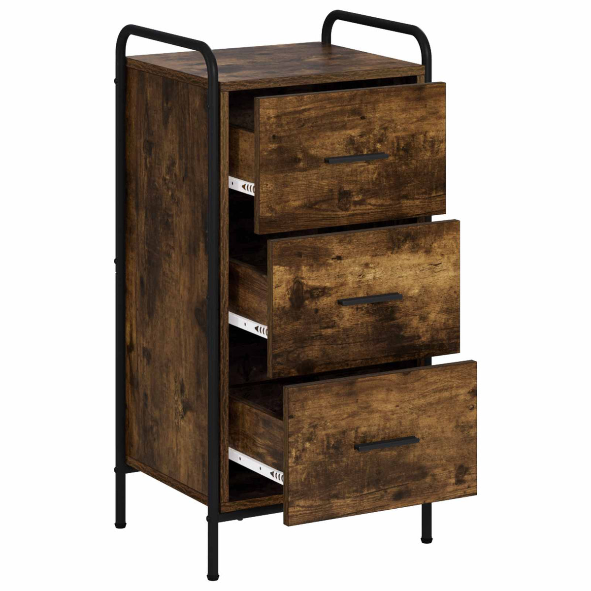 vidaXL Bufet Dąb wędzony 97 x 33 x 81 cm Drewno inżynieryjne