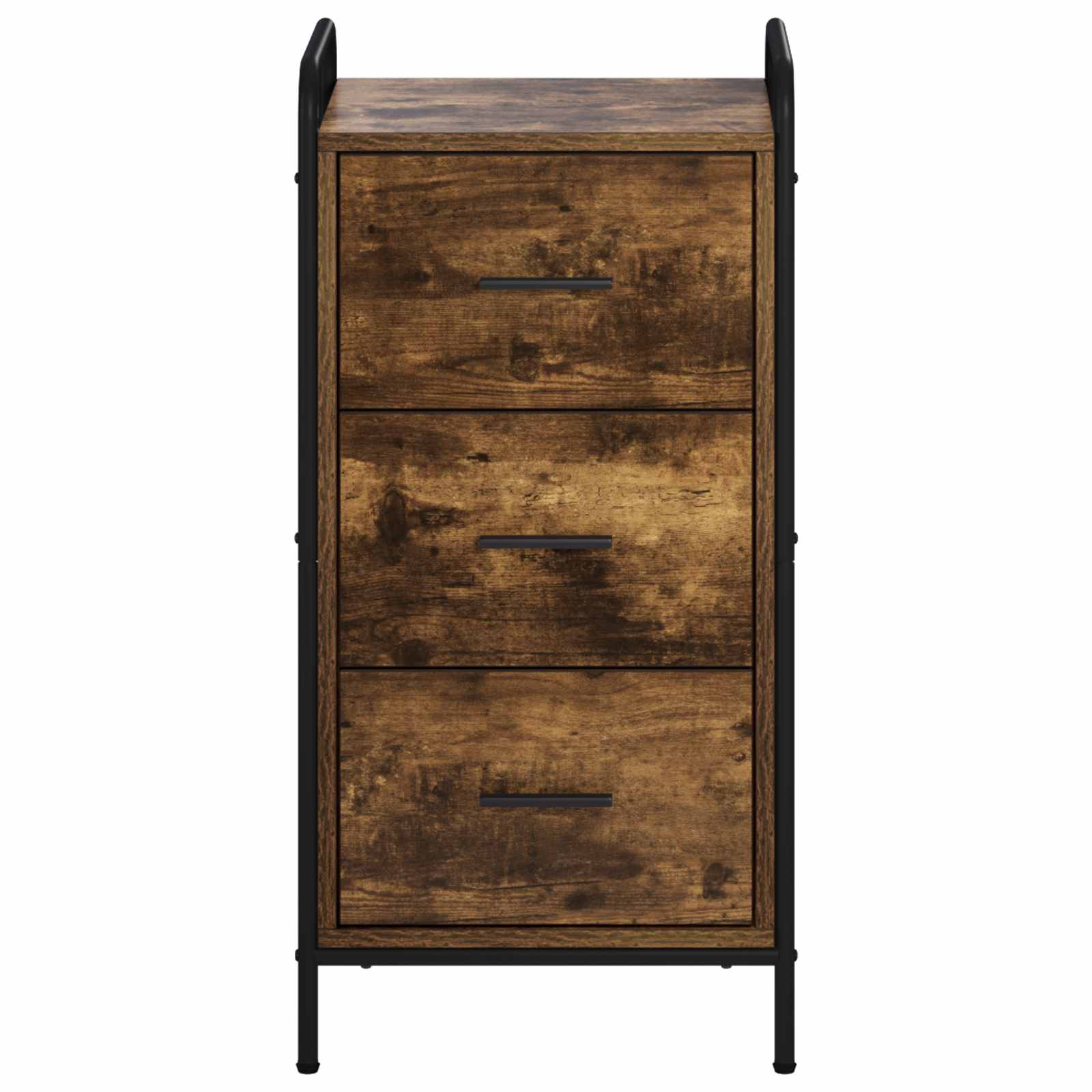 vidaXL Bufet Dąb wędzony 97 x 33 x 81 cm Drewno inżynieryjne